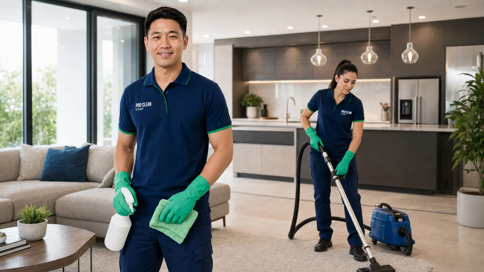 Commercial office cleaning team Sydney